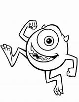 Mike Wazowski Coloring Inc Monsters Pages Printable Happy Drawing Kids Baby Meet Color Print Colouring Cute Getdrawings Getcolorings Choose Innovation sketch template