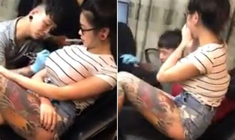 Watch Woman S Perky Breasts Explodes While Getting A Tattoo