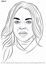 Lindsay Lohan Drawingtutorials101 Tutorials sketch template