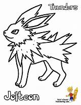 Jolteon Coloring Pages Getdrawings Pokemon sketch template