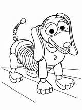 Toy Coloring Story Pages Printable Pixar Slinky Characters Disney Drawing Dog Cartoon Character Print Potato Mr Head Woody Sheets Kids sketch template