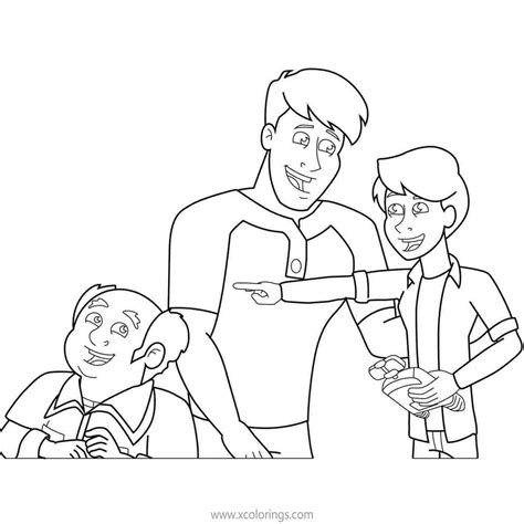 henry danger coloring pages kid danger characters xcoloringscom