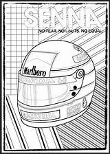 Helmet Colouring Lando Norris sketch template