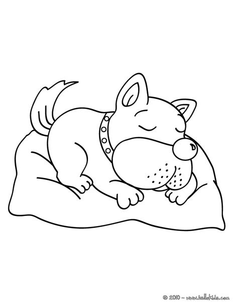 sleeping dog coloring pages hellokidscom