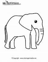 Coloring Elephant Pages Animal Printable Printables Coloringprintables Animals Cute Dinosaur Thank Please Choose Board sketch template