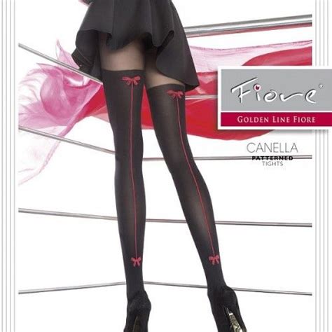 fiore canella 40 den patterned tights nylons and pantyhose pantyhose