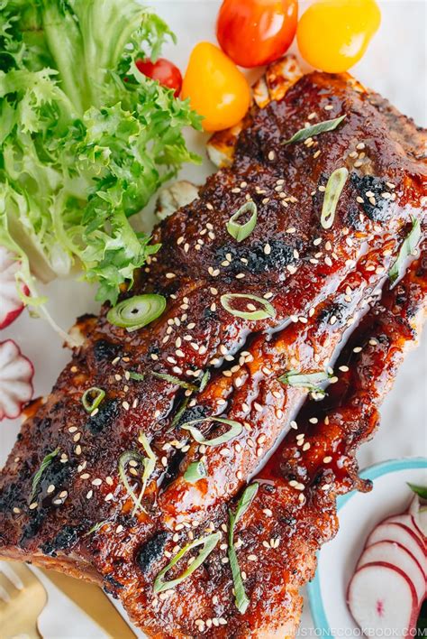 instant pot sticky asian ribs 甘辛スペアリブ just one cookbook