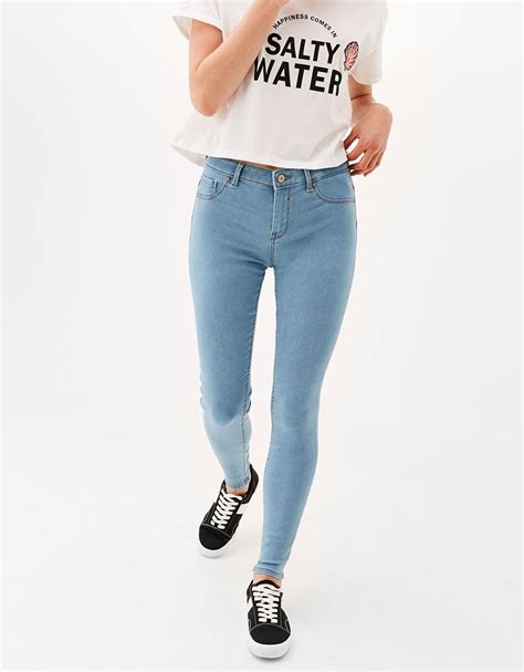 stretchy push  jeans discover     items  bershka   products