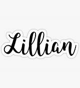 Lillian Name Names Katzehund Sticker sketch template