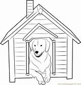 Coloringpages101 Doghouse sketch template