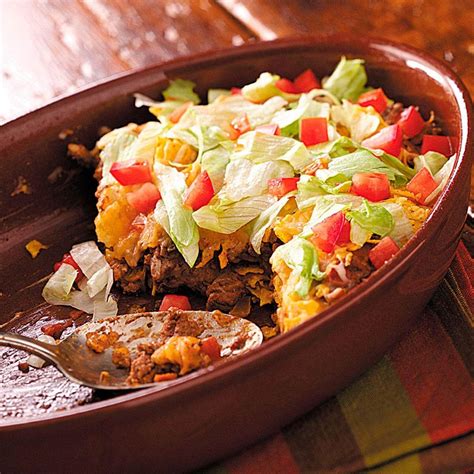 easy taco casserole recipe taste  home