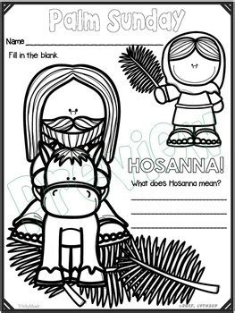 palm sunday coloring handouts worksheets  trinitymusic tpt