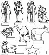 Nativity Coloring Pages Precious Moments Scene Getcolorings sketch template