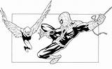 Vulture Coloring Pages Marvel sketch template