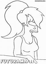 Futurama Coloring Pages Colorings sketch template