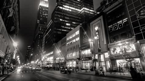 black  white picture  road  lighting buildings hd black aesthetic wallpapers hd