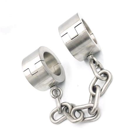 Heavy Duty Stainless Steel Ankle Cuffs 4cm 6cm Height Sq1029 Smtaste