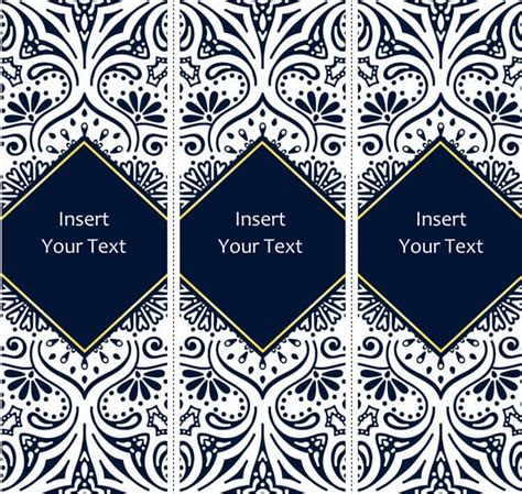 free blank double sided bookmark template arts arts