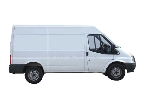 white van stock image image  automobile load carry