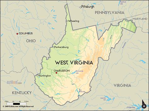 west virginia map toursmapscom