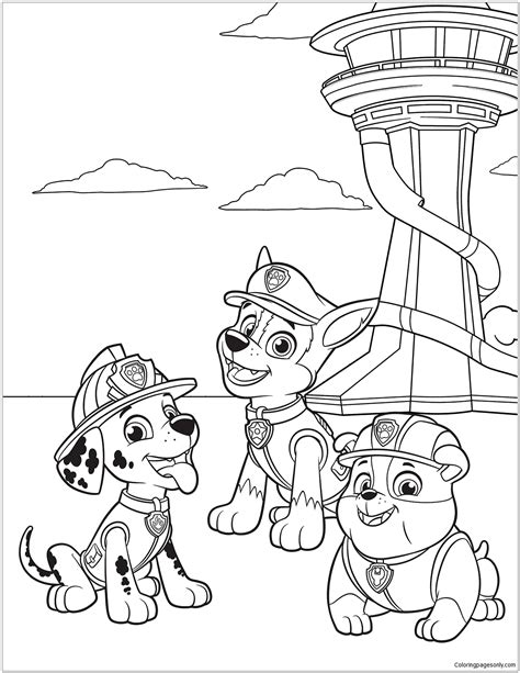 paw patrol  coloring pages chase paw patrol coloring pages coloring pages  kids  adults