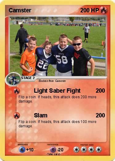 Pokémon Camster 1 1 Light Saber Fight My Pokemon Card