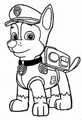 Coloring Paw Patrol Pages Chase Zuma Popular sketch template