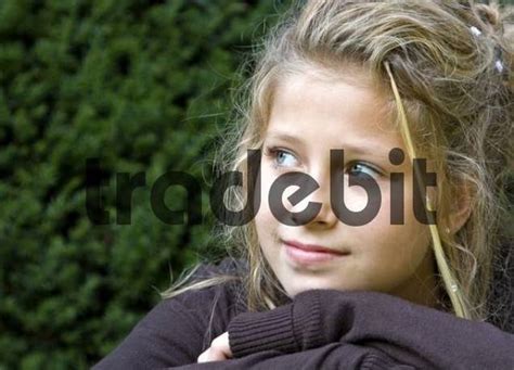 portrait of a 14 year old teenage girl berlin germany europe d