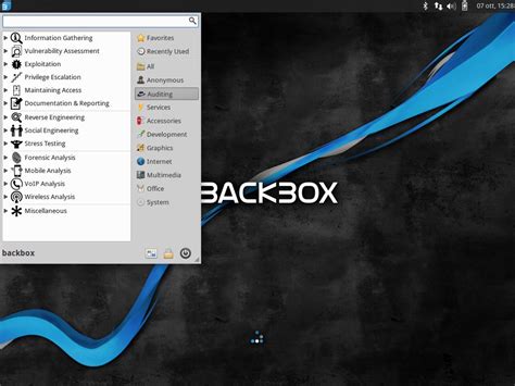 backbox ethical hacking  penetration testing linux distribution solutionrider  stop