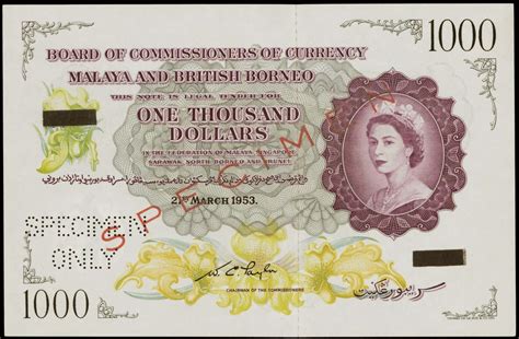 malaya  british borneo  dollars  queen elizabeth iiworld banknotes coins pictures