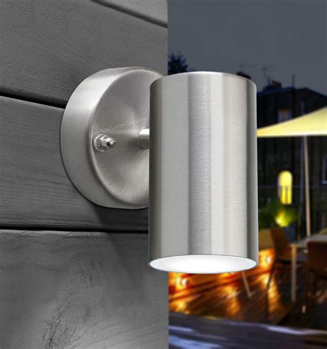 modern  led stainless steel outdoor single wall light garden  light ebay