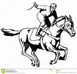 Horse Coloring Jockey Clipart Getdrawings Pages sketch template