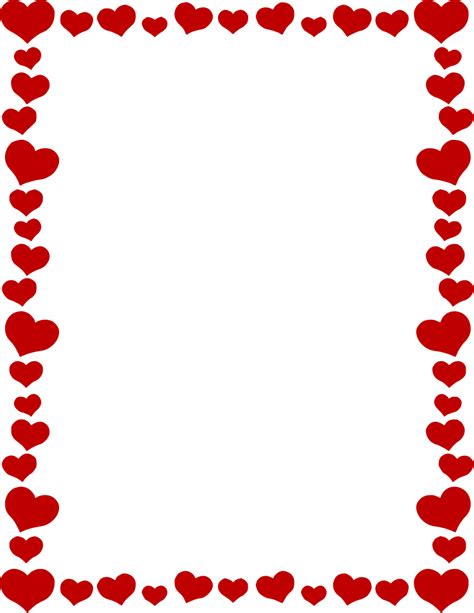 hearts border  valentine clip art clip art borders valentines