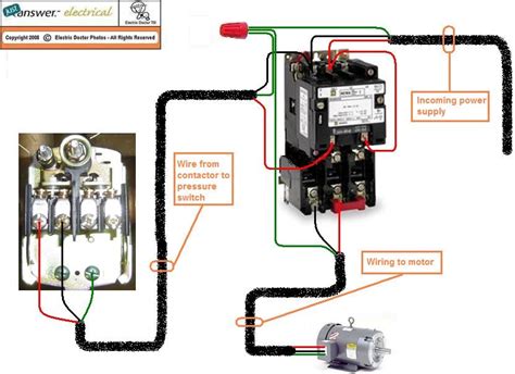 pressure switch wiring diagram air compressor