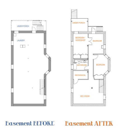 floor plan basement