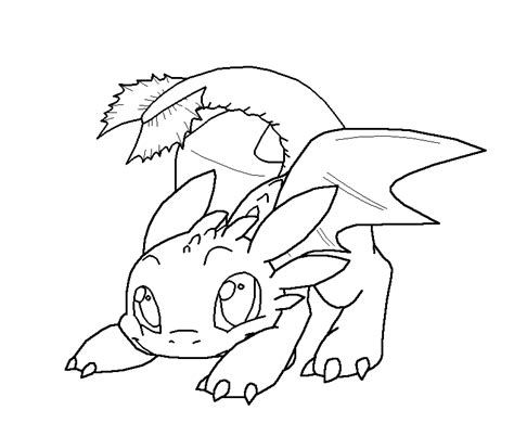 baby night fury dragon coloring pages  coloring pages