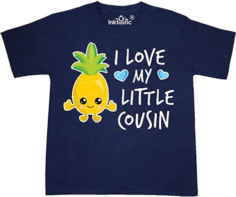inktastic i love my little youth t shirt youth x large 18 20 navy