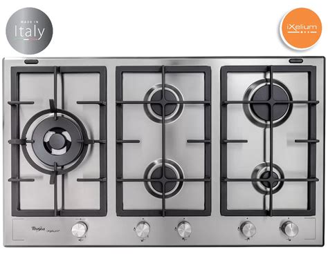 whirlpool mm  zone gas cooktop ixelium coated stainless steel ballarat appliances