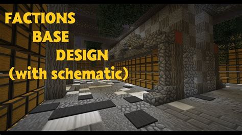 minecraft factions base design   schematic youtube