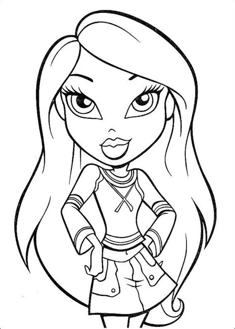 drawing   bratz coloring page