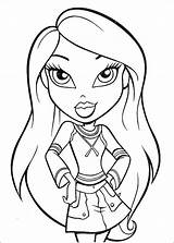 Bratz Coloring Pages Printable Drawing Color Print Cartoon Colouring Doll Da Kids Yasmin Princess Sheets Cute Girls Colorare Disegni Larian sketch template