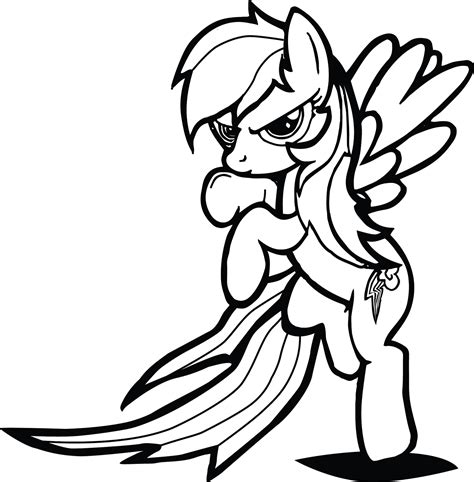 rainbow dash fights mlp coloring pages chibi coloring pages unicorn
