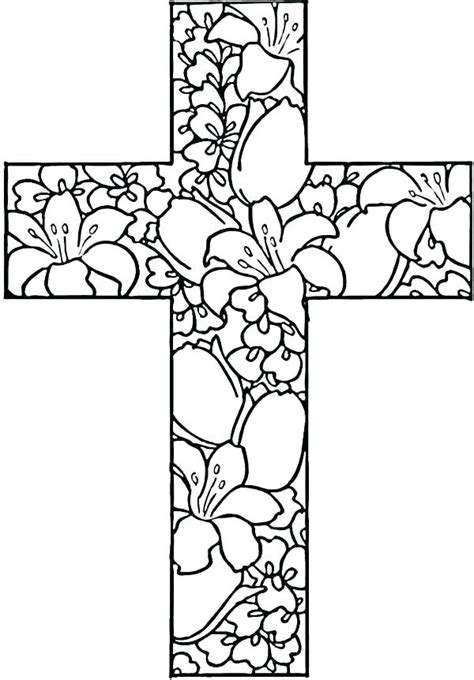 jesus  cross coloring pages printable coloring pages