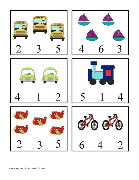 transportation worksheet  preschool