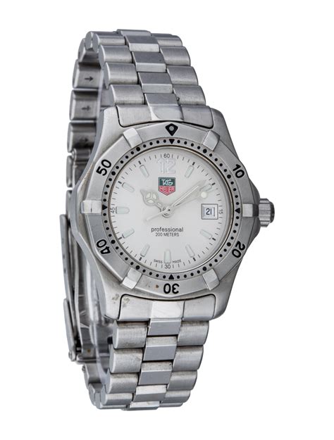 tag heuer professional   silver stainless steel tag  realreal