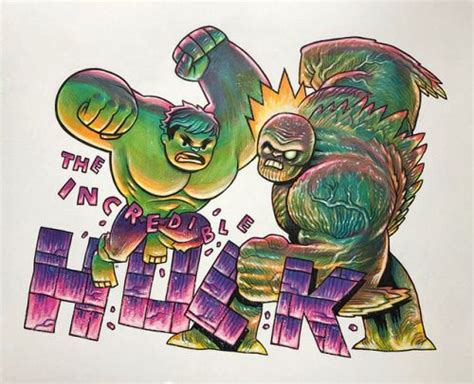 The Incredible Hulk Vs Abomination Dan Hipp