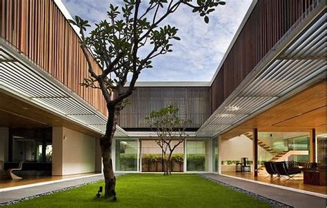 central courtyard luxury house designs internal garden architecture house