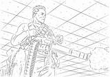 Terminator Coloring Schwarzenegger Arnold Pages Movie Printable Categories sketch template