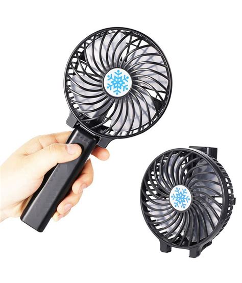 hand held mini usb rechargeable portable fan  battery air cooling plastic small fan