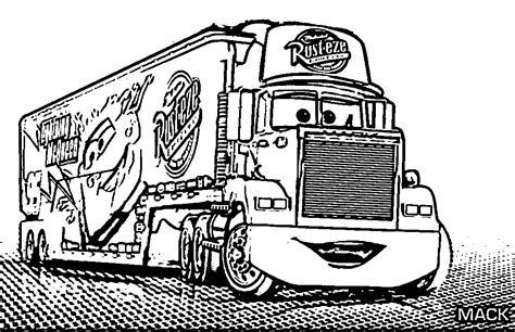 cars mack truck coloring page mack coloring pages  getcoloringscom